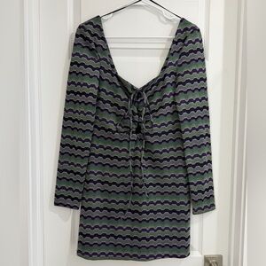 NWT Zara Zigzag Mini Dress